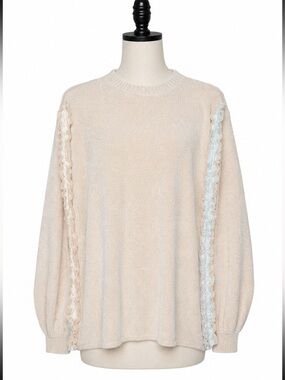 Soft Surroundings Size 1X Oatmeal Heather Hot Toddy Women’s Sweater